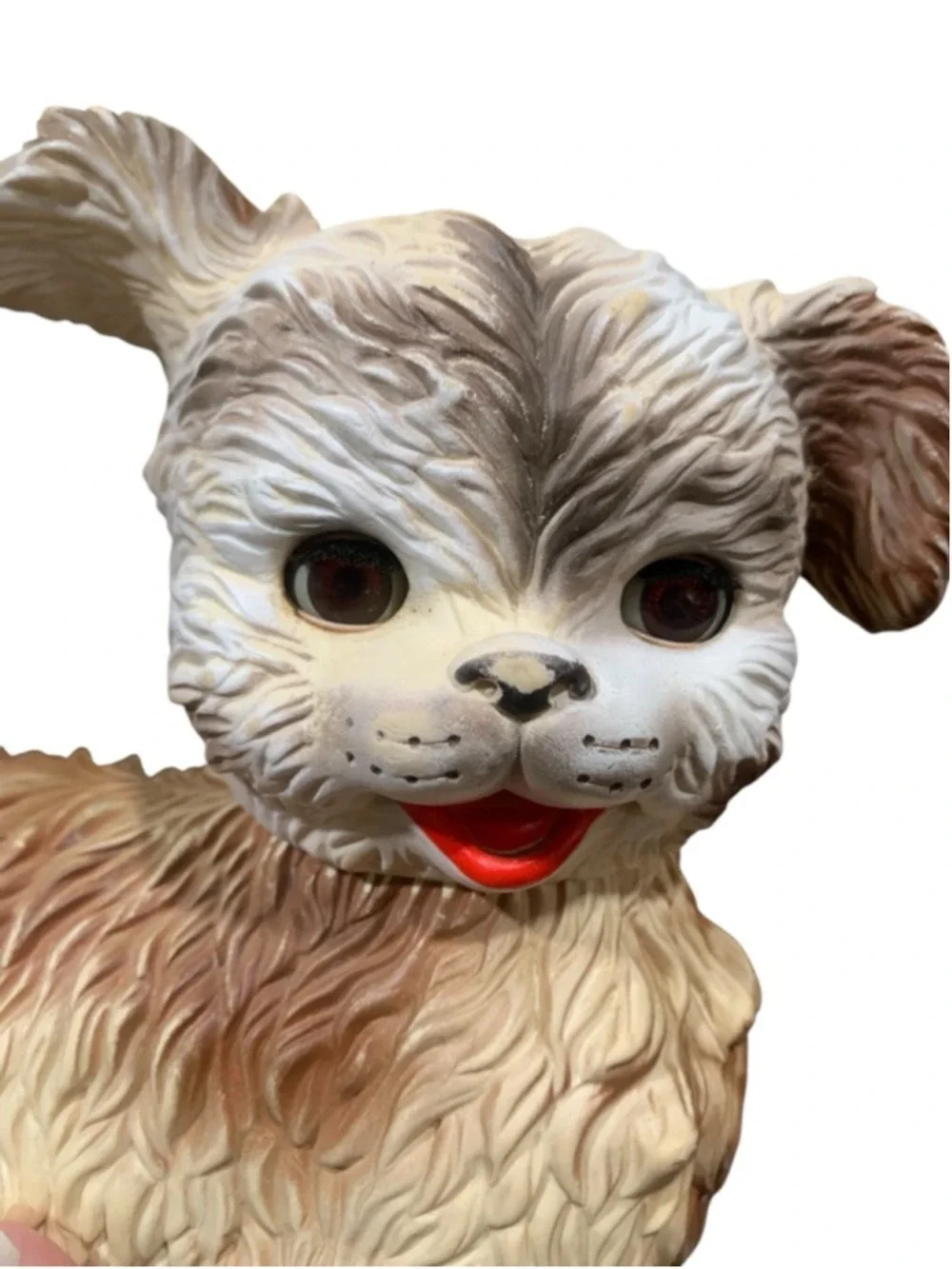 Vntg 60’s The Edward Mosley Co. Arrow plastic squeaky puppy toy multicolor